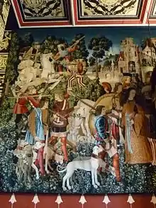 Replica Unicorn tapestry