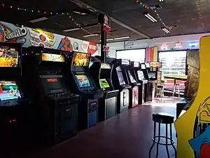 Image 25A video game arcade in 2017 featuring a number of arcade games (from History of arcade video games)