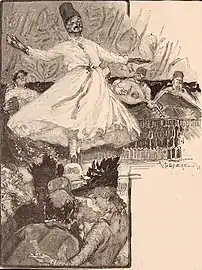 A Dervish dance in an Exposition cafe
