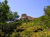 Kastelos castle and the hill of Kritinia.