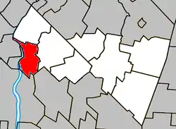Location within Rouville RCM.