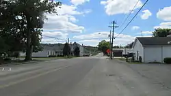 Looking south towards the intersection of Market and Main Streets.