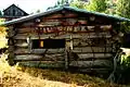 *Blacksmith and tool shop, north side of the original Catterson homestead cabin. Roof was converted by Riddles from sod to tin.