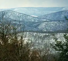 Pennsylvania's ridge country from Clarks Knob