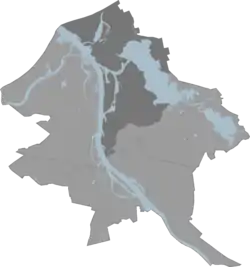 Location of the Northern District within Riga City