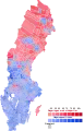Largest bloc in each polling area