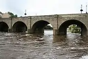 River Wharfe, Wetherby.mw-parser-output .geo-default,.mw-parser-output .geo-dms,.mw-parser-output .geo-dec{display:inline}.mw-parser-output .geo-nondefault,.mw-parser-output .geo-multi-punct{display:none}.mw-parser-output .longitude,.mw-parser-output .latitude{white-space:nowrap}53°55′35.68″N 1°23′21.48″W﻿ / ﻿53.9265778°N 1.3893000°W﻿ / 53.9265778; -1.3893000