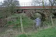 River Wiske flowing under the Wiske Railway Bridge..mw-parser-output .geo-default,.mw-parser-output .geo-dms,.mw-parser-output .geo-dec{display:inline}.mw-parser-output .geo-nondefault,.mw-parser-output .geo-multi-punct{display:none}.mw-parser-output .longitude,.mw-parser-output .latitude{white-space:nowrap}54°25′44″N 1°22′16″W﻿ / ﻿54.428799°N 1.371070°W﻿ / 54.428799; -1.371070