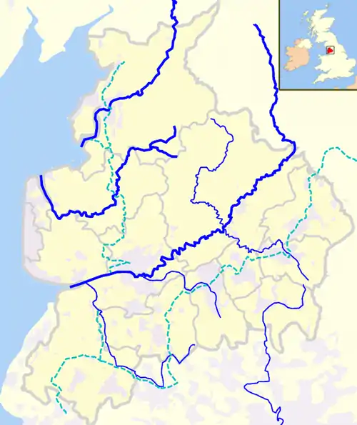 Rivers and canals in Lancashire is located in Lancashire