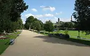 View along the main promenade