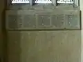 WW I memorial tablet