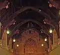 The arched roof of the Great Hall