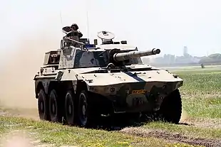 South African Rooikat armoured fighting vehicle