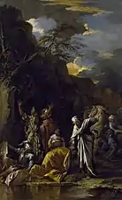 The Baptism of the Eunuch (ca. 1660), oil on canvas, 200 x 122&nbsp;cm., Chrysler Museum of Art
