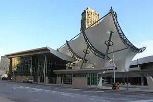 Rosa Parks Transit Center in Detroit.