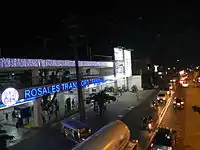 The center of business at night (SM City Rosales)