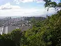 Downtown Honolulu and Pearl Harbor from Round Top Drive