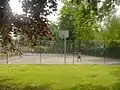 Basketball court.