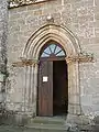 Entry of the Église Saint-Germain de Royère-de-Vassivière