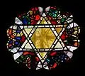 Stained glass Star of David