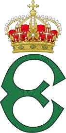Royal Monogram of Queen Helena of Italy.