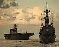 Inazuma and JS&nbsp;Kaga on 26 September 2018.