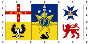 Queen's Personal Australian Flag (used between 1962–2022)
