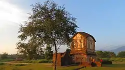 Ruins of Kachari fort near Khaspur