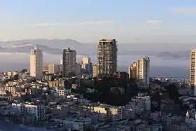 Russian Hill seen from the southeast