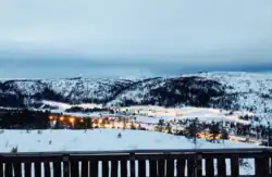 Gautefall as seen from Rytterspranget