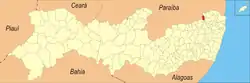 Location in Pernambuco  state