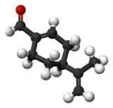 Ball-and-stick model of perillaldehyde