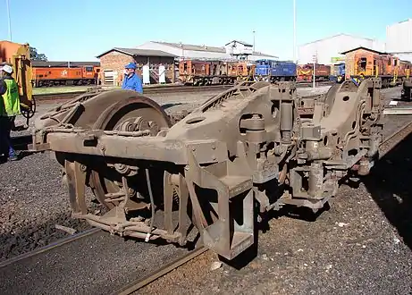 Class 14E bogie off no. 14-003, Bellville, Cape Town, 27 June 2009