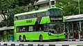 The sole Volvo B8L in Singapore, operated by SBS Transit, with a Wright Gemini 3 body