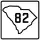 South Carolina Highway 82 marker