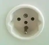 Type 14 single socket (10&nbsp;A), now obsolete