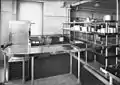 Stainless steel cafe kitchens, 1936.