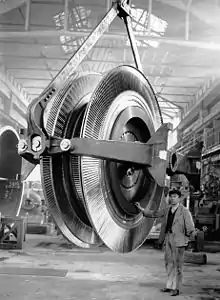 50 MW Ljungström steam turbine.