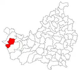 Location in Cluj County