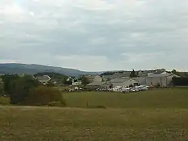 General view of the village of Saint-Amans, with the Truc de Fortunio to the background left