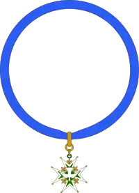 Cross of the Order always worn as a saltire by ecclesiastics.