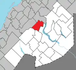 Location within Témiscouata RCM