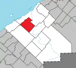 Location within Rimouski-Neigette RCM