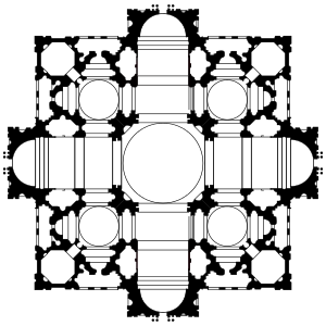 Bramante's plan for St Peter's 1503–06