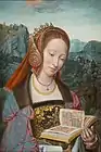 Master of Frankfurt, Saint Catherine. 1460 ca. 32.4 x 21.7&nbsp;cm. Oil on panel.