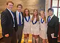 SMH students wear blue ties during their senior class year.