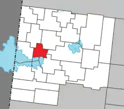 Location within Abitibi-Ouest RCM.