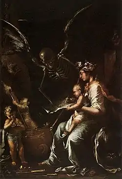 Human Fragility (ca. 1656), oil on canvas, 199 x 134&nbsp;cm., Fitzwilliam Museum