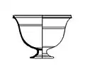 Profile drawing of form Dragendorff 11. 1st century BC–early 1st century AD