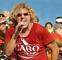 Hagar performing at the Moondance Jam 2008
